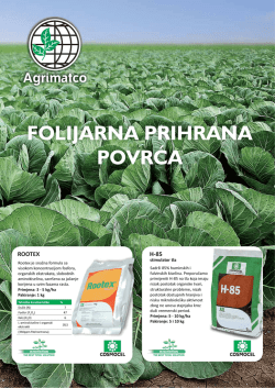 Agrimatco – Folijarna prihrana povrća