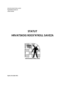 STATUT HRVATSKOG ROCK`N`ROLL SAVEZA