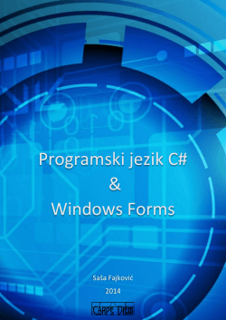 Programski jezik C# & Windows Forms