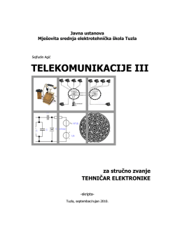 TELEKOMUNIKACIJE III - Mješovita srednja tehnička škola Travnik