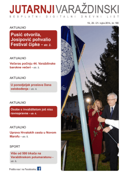 Pusić otvorila, Josipović pohvalio Festival čipke - str. 2.
