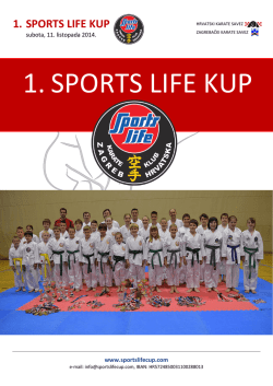 1. SPORTS LIFE KUP - Karate klub TEMPO :: ZAGREB
