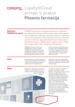 LoyaltyInCloud primjer iz prakse Phoenix farmacija
