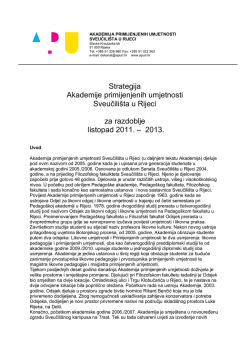 Strategija Akademije 2011-2013
