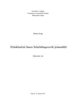 Poluklasični limes Schrödingerovih jednadžbi