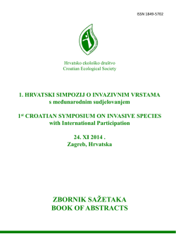 Knjiga sažetaka - Hrvatsko ekološko društvo