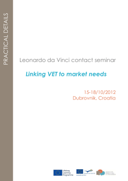 Linking VET to market needs