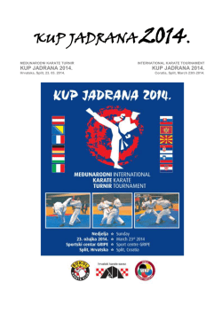 KUP JADRANA 2014 - Karate klub Sokol Split