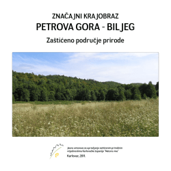 Značajni krajobraz “Petrova Gora - Biljeg”: Zaštićeno