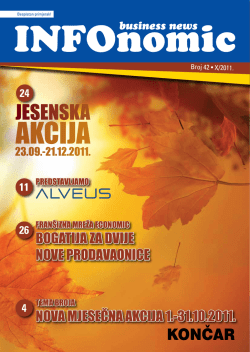 NOVA MJESEČNA AKCIJA 1.-31.10.2011. BOGATIJA