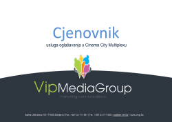 Cjenovnik PDF - Kino oglašavanje | VIP media group