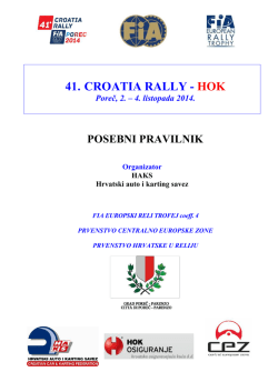 preuzimanje pdf - 41. croatia rally 2014