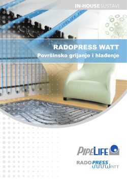 RADOPRESS WATT - površinsko grijanje i hlađenje