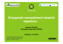 Boštjan Krajnc – Energy management for municipalities
