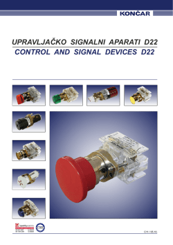 Katalog upravljačko signalnih aparata serije 1TP22 (PDF)