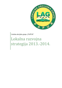 Lokalna razvojna strategija 2013.-2014.