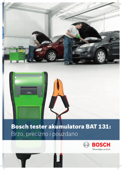 Bosch tester akumulatora BAT 131: Brzo, precizno i pouzdano