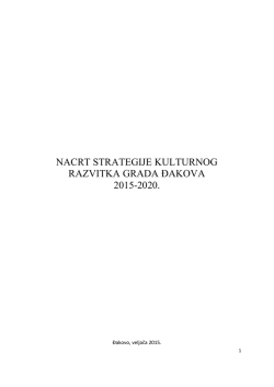 nacrt strategije kulturnog razvitka grada đakova 2015-2020.