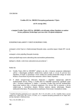 (EU) br. 388/2012 Europskog parlamenta i Vijeća od 19. travnja