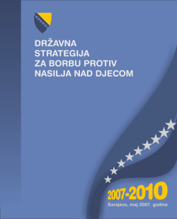 državna strategija za borbu protiv nasilja nad djecom 2007