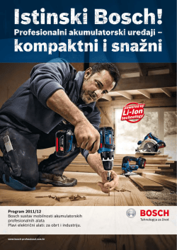 Bosch akumulatorski uređaji pdf - Dom-Tex