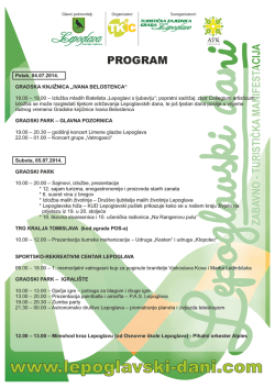 Program 2014 - ATK Lepoglava