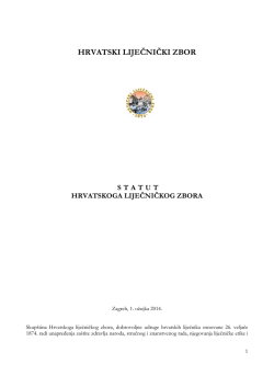 Statut HLZ-a - Hrvatski liječnički zbor