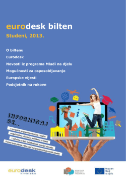 Eurodesk 2013 studeni - Agencija za mobilnost i programe EU