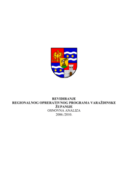 Revizija regionalnog operativnog programa Varazdinske