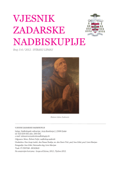 vjesnik 5-6 2012 - Vjesnici Zadarske nadbiskupije