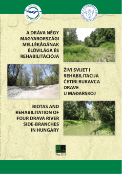 a dráva négy magyarországi mellékágának élővilága és