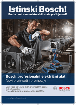 Bosch profesionalni električni alati Novi proizvodi i
