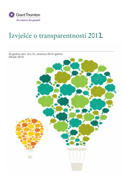 Izvješće o transparentnosti 201 .