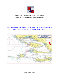 Akcijski plan razvitka nautičkog turizma Splitsko