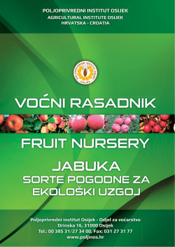 sorte pogodne za ekološki uzgoj - Poljoprivredni institut Osijek