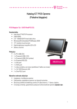 Katalog ICT POS Opreme (Fiskalne blagajne)