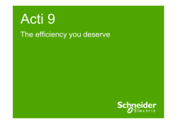 Acti 9 prezentacija - Schneider Electric