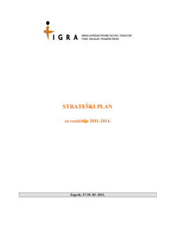 Strateški plan Udruge