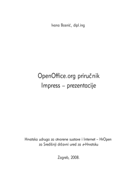 OpenOffice.org priručnik Impress – prezentacije