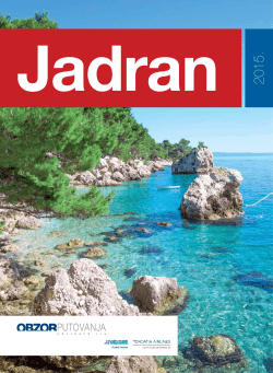 Jadran 2015. - Obzor putovanja
