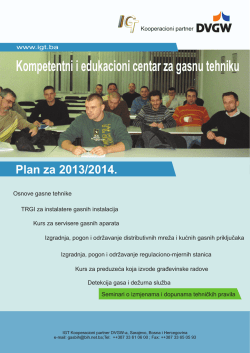 Plan edukacionog centra za 2013_2014. godinu - IGT-a