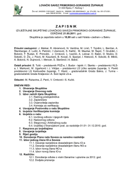 21. svibnja 2011. - Lovački savez Primorsko goranske županije