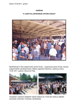 reportažni zapis (pdf) - 9. dani poljoprivrede općine konjic