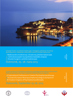 Dubrovnik, September 25-28, 2013