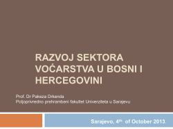 Razvoj sektora jagodastog i ostalog voća u Bosni