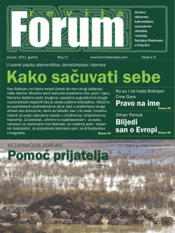Kako sačuvati sebe - forum bošnjaka/muslimana crne gore