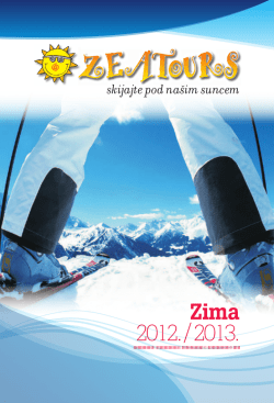 Zeatours katalog skijanja 2013