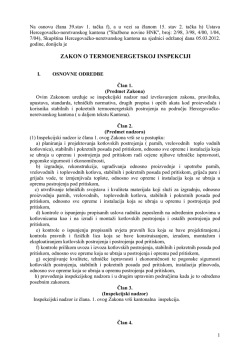Zakon o termoenergetskoj inspekciji ("Sl. novine HNK", broj: 2/12)
