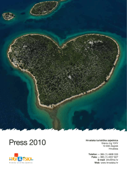 Press info 2010 - Mediji - Hrvatska turistička zajednica