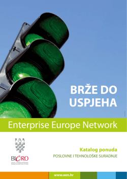 BRŽE DO USPJEHA - Europska poduzetnička mreža Hrvatske